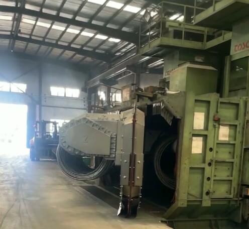 雙工位線材盤圓自動抛丸機