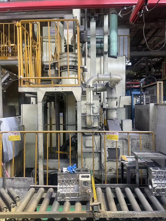 新東缸體内腔自動噴丸機