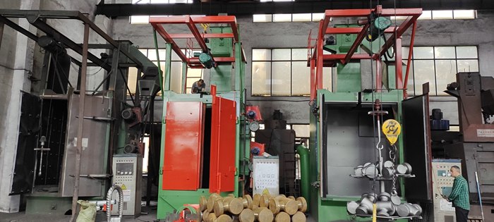 3噸重型鍛件專用吊鈎式抛丸機